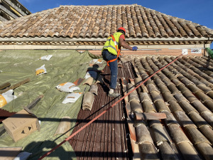 Colocación tejas
